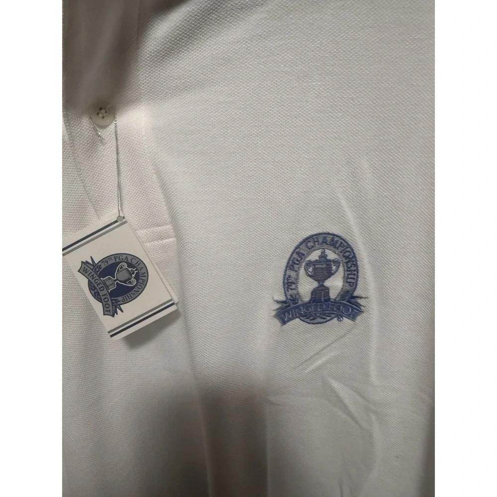 NWT 1997 PGA Championship Winged Foot Citibank Golf Polo Shirt XL White Vintage - Picture 4 of 11